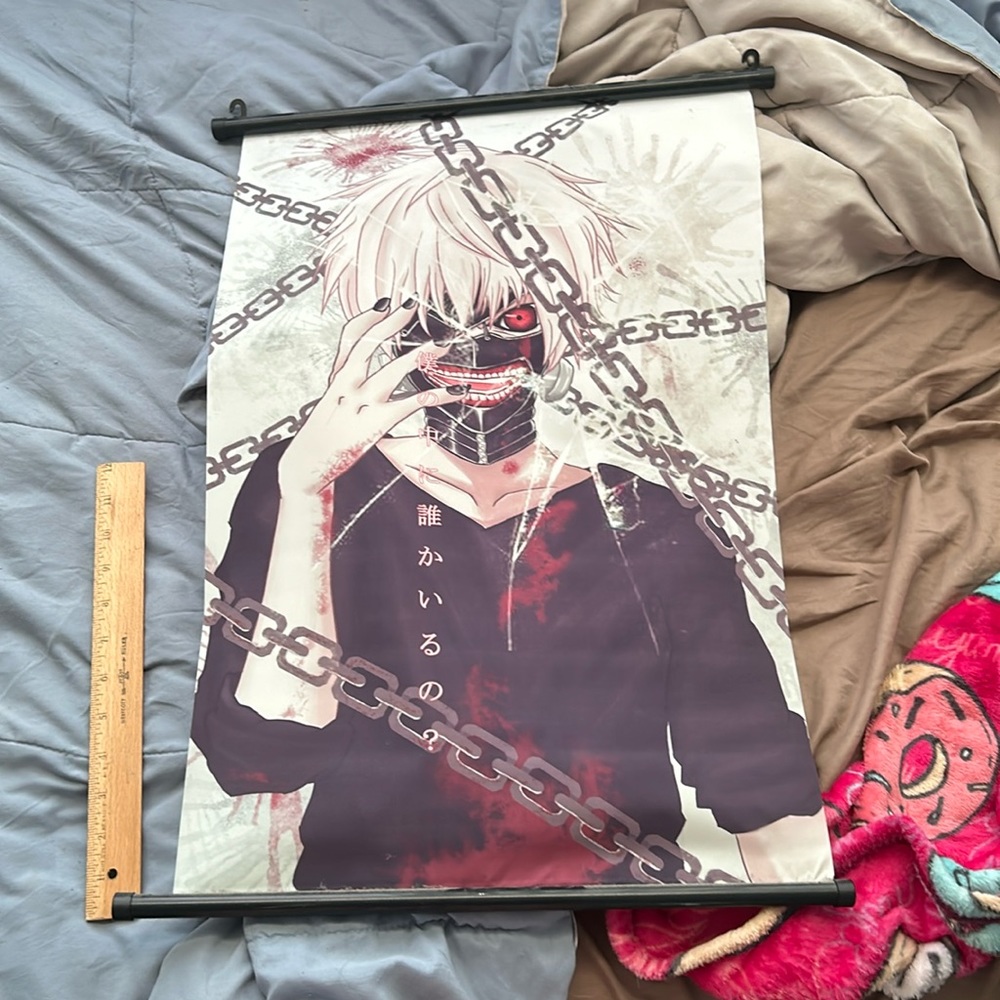 tokyo ghoul scroll wall decor